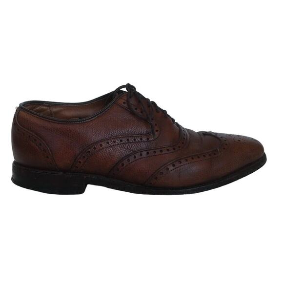 Allen Edmonds Shoes Mens 8.5 Leather McClain Oxford Wing Top Dress Brown main image 7